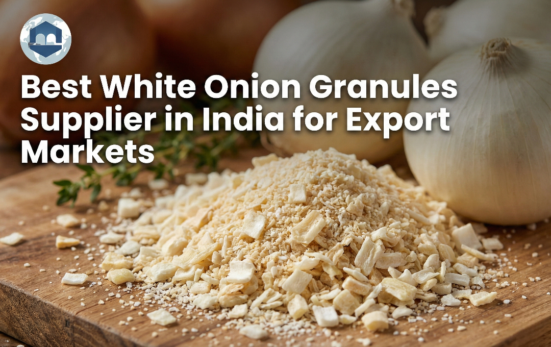 Best White Onion Granules Supplier in India for Export Markets